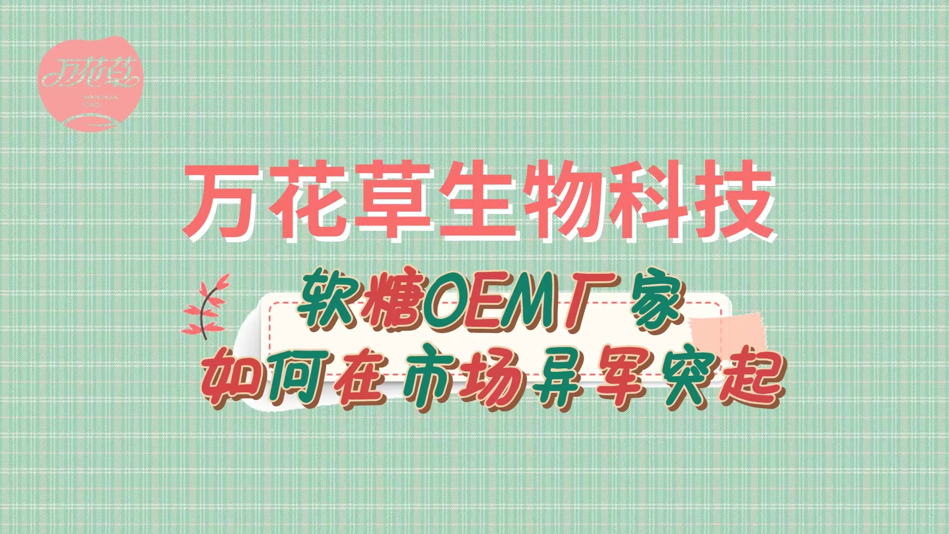 軟糖OEM代加工廠家如何在市場(chǎng)異軍突起？